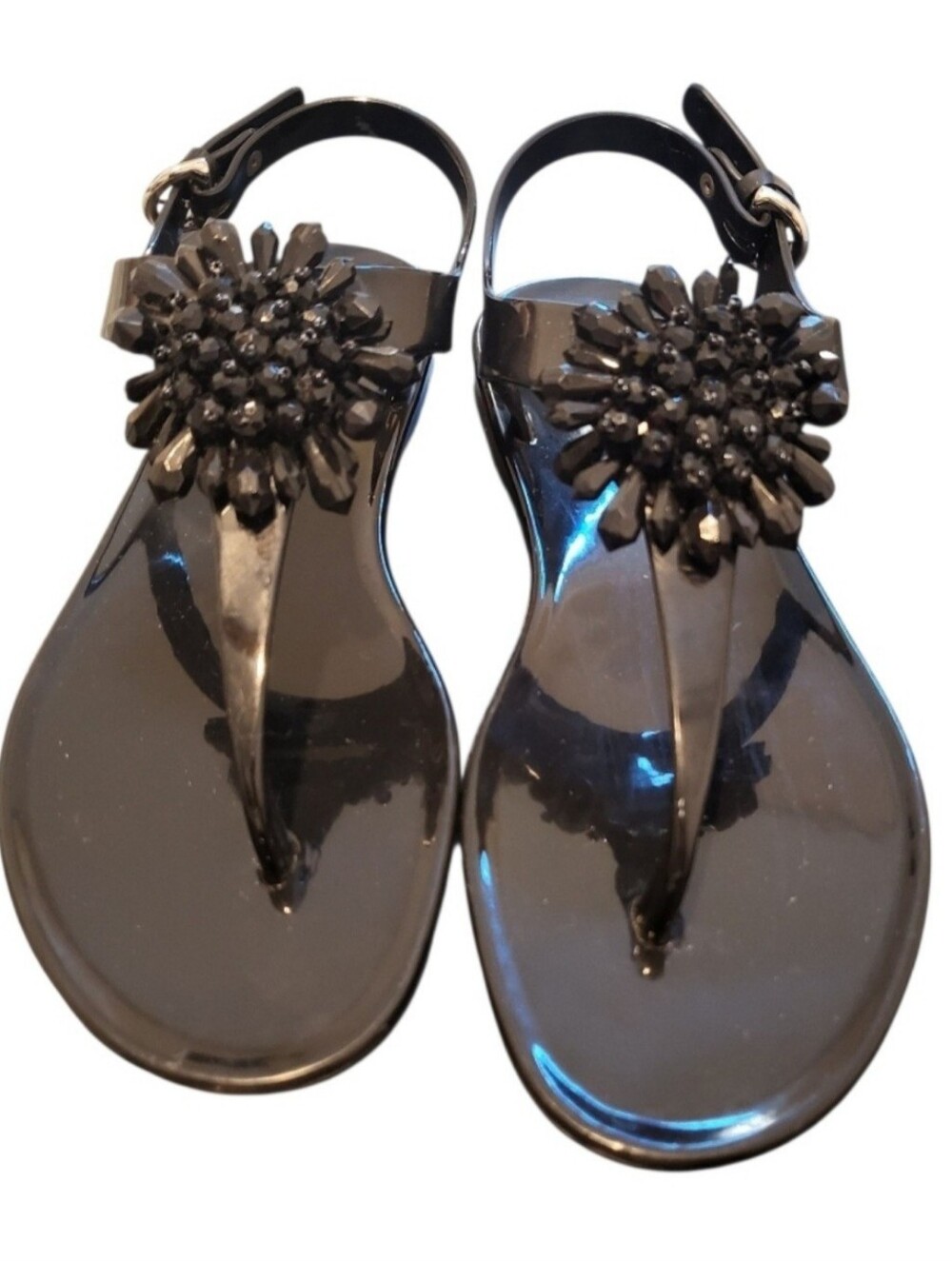 Authenthic Coach Hida Jelly Floral Beaded Sandals